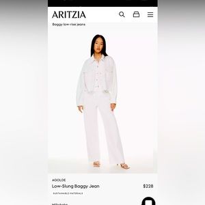 Aritzia white jeans